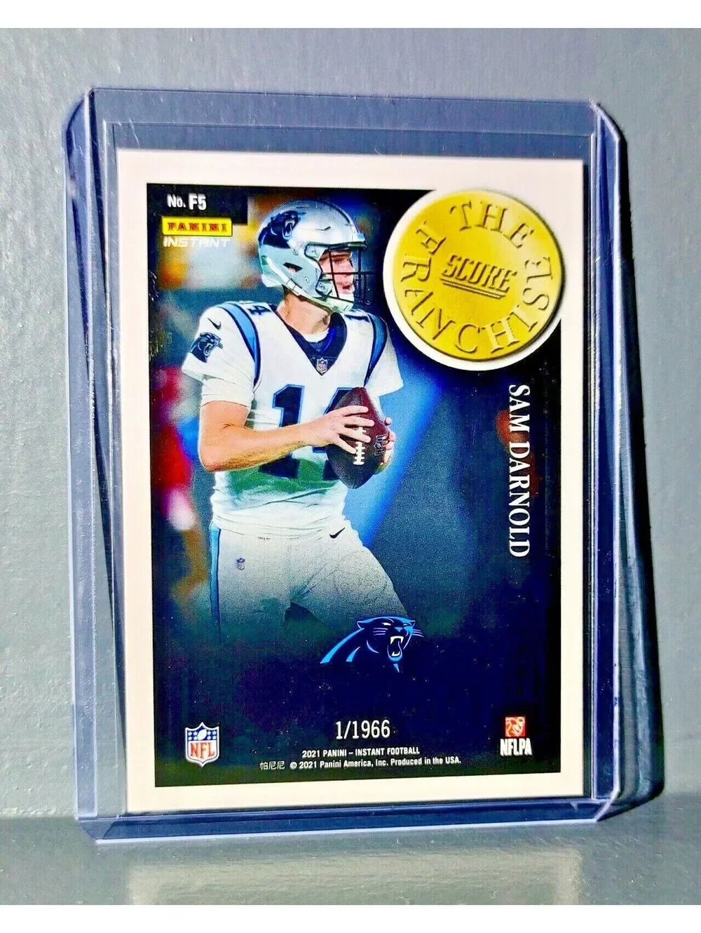 Sam Darnold 2021 Panini NFL Score The Franchise #5 Card 1/1966